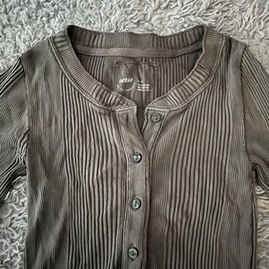 Aerie Waffle Rib Long Sleeve 💕